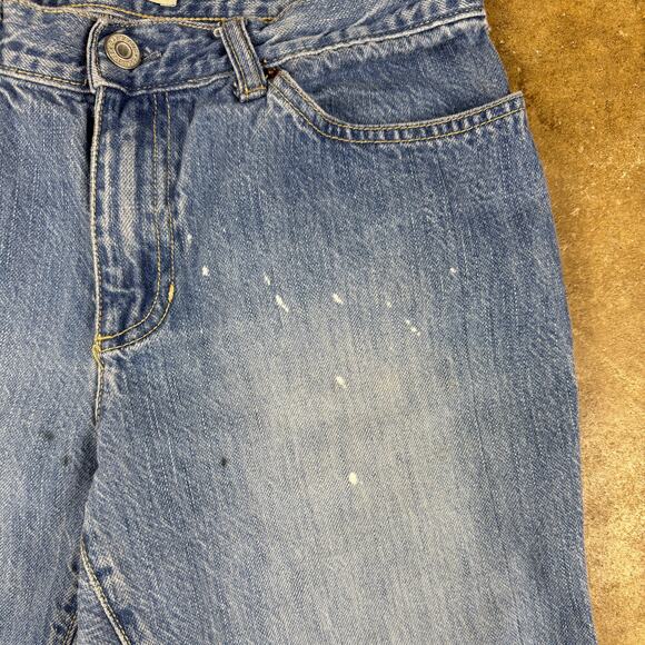 GAP Low Rise Flare Vintage Jeans Women’s Size 6 Paint Splatter Y2K Denim‎ - Picture 4 of 12